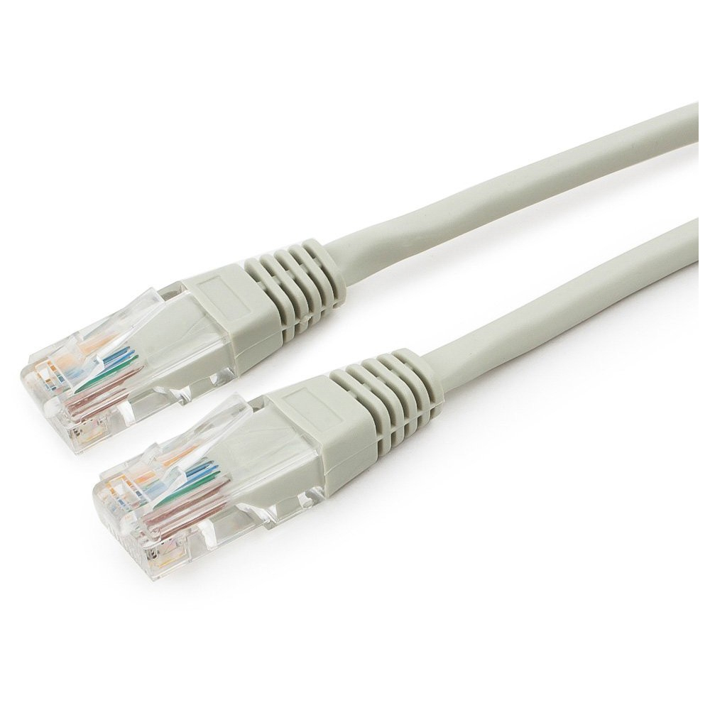 Патч-корд UTP CABLEXPERT LSZH 5e, 2м, литой, многожильный, медный, серый (PP30-2M)