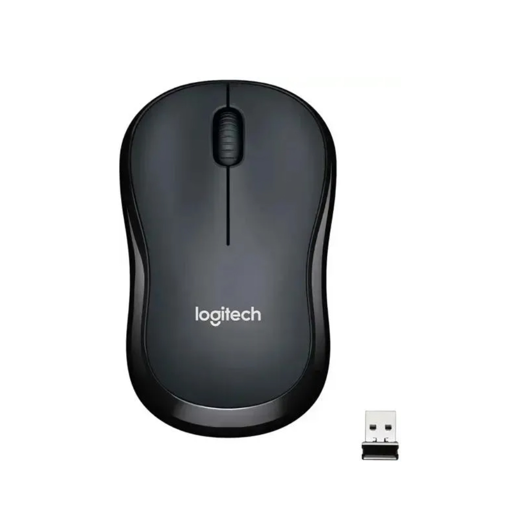 Мышь беспроводная LOGITECH M220 Silent (Бесшумная) темно-серый/черный (USB, 1000dpi, 3but) (910-004895)