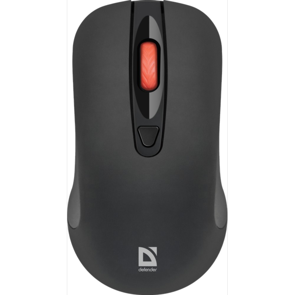 Мышь беспроводная DEFENDER Nexus (Нексус) MS-195 черный (USB, 1600dpi, 4but) (52195)