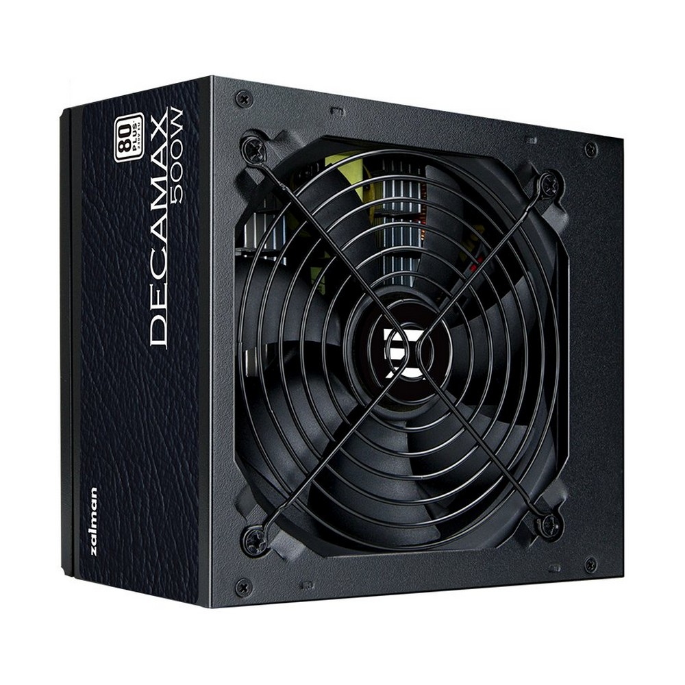 Блок питания ZALMAN 500W ZM500-LX3 черный (ATX, 80+, APFC, 20+4P, 2xPCIe 6+2P, 3хMolex, 4xSATA, 120mm fan, RTL) (ZM500-LX3)
