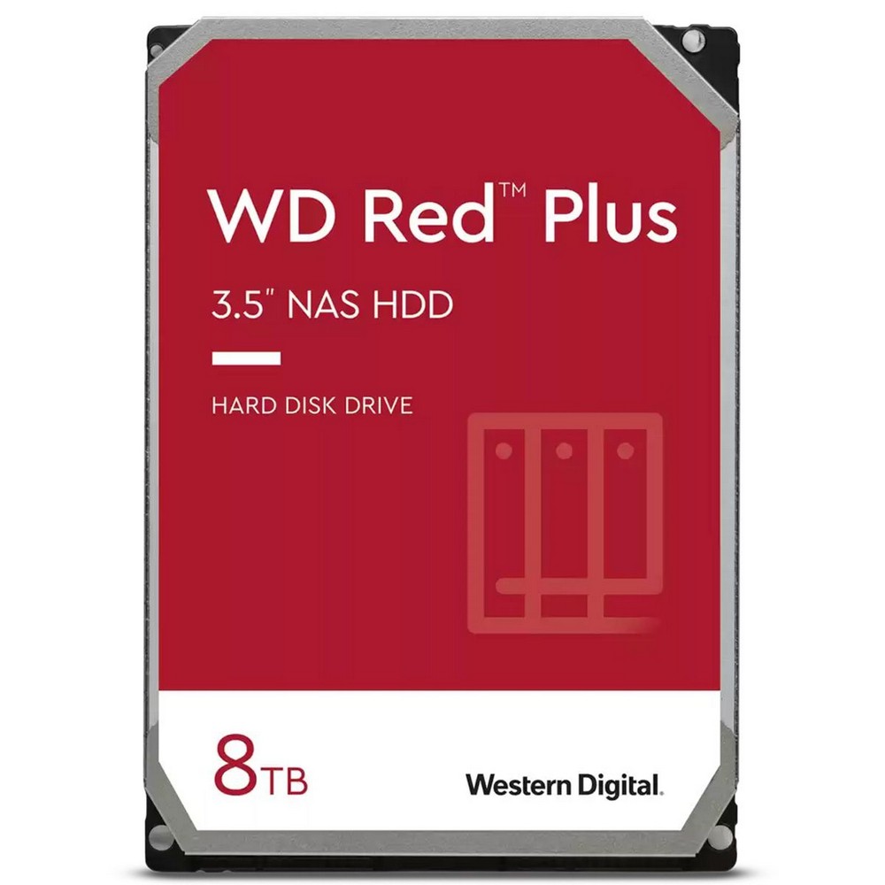 Жесткий диск WD 8Tb NAS Red Plus (3.5", SATA-III, 5640rpm, 256Mb) (WD80EFPX)