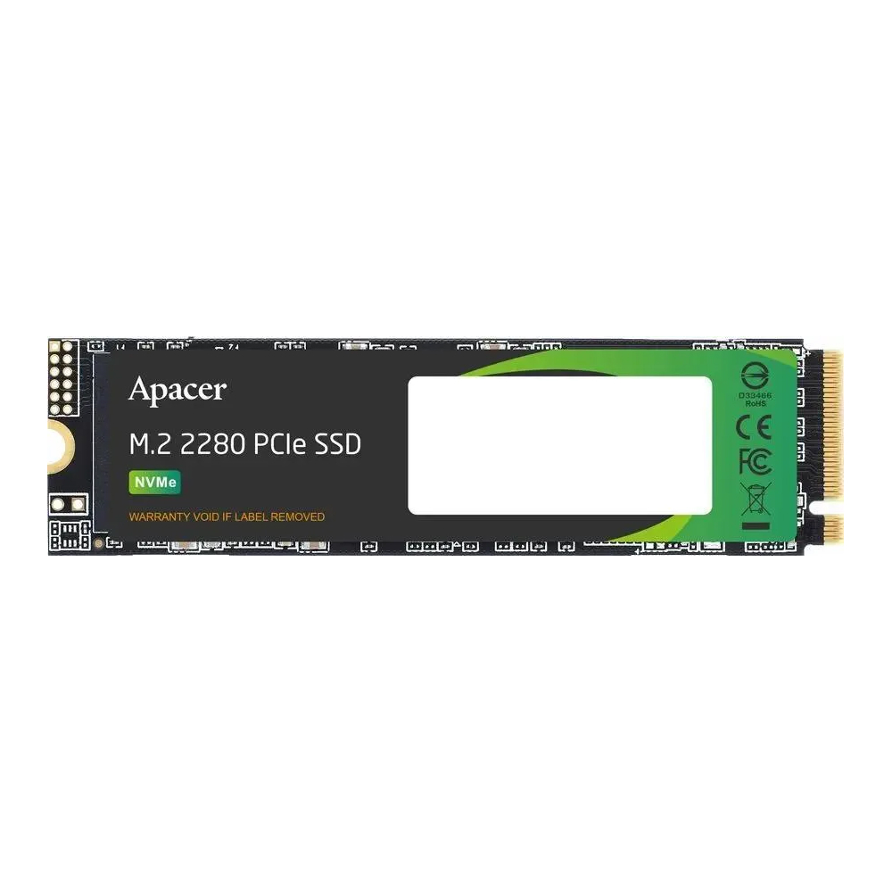 Накопитель SSD APACER 1Tb AS2280P4 (M.2 2280 PCI-E Gen3.0 x4, NVMe, R/W 3000/2000MB/s, 800TBW, RTL) (AP1TBAS2280P4-1)