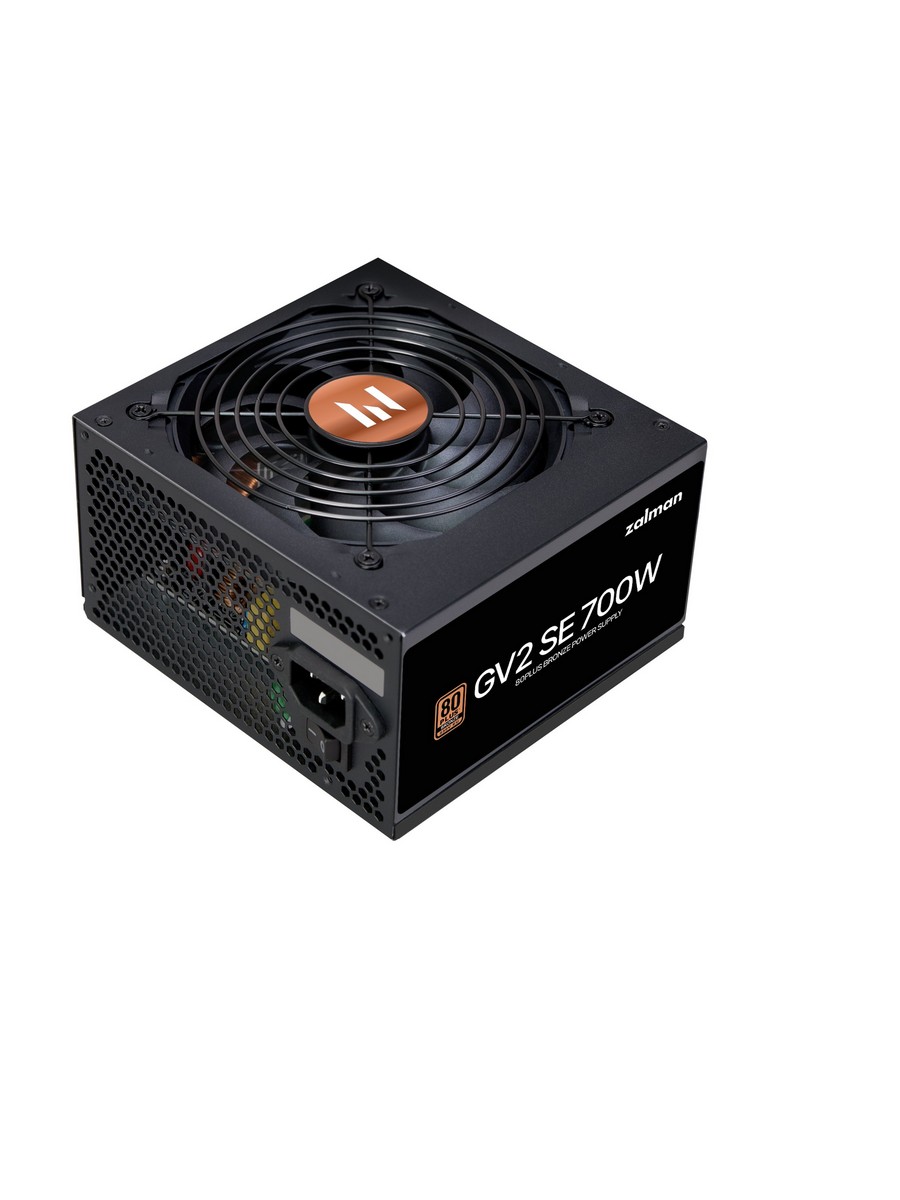 Блок питания ZALMAN 700W ZM700-GV2SE черный (ATX, 80+Bronze, APFC, 20+4P, 2xPCIe 6+2P, 4хMolex, 6xSATA, 120mm fan, RTL) (ZM700-GV2SE)