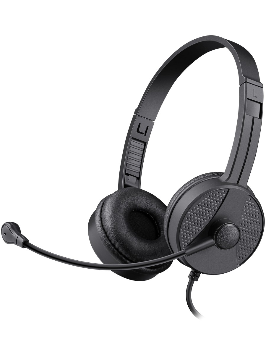 Гарнитура проводная DEFENDER Tune (Мотив) 160 черный (2хJack 3.5mm, кабель 1.8м) (63164)