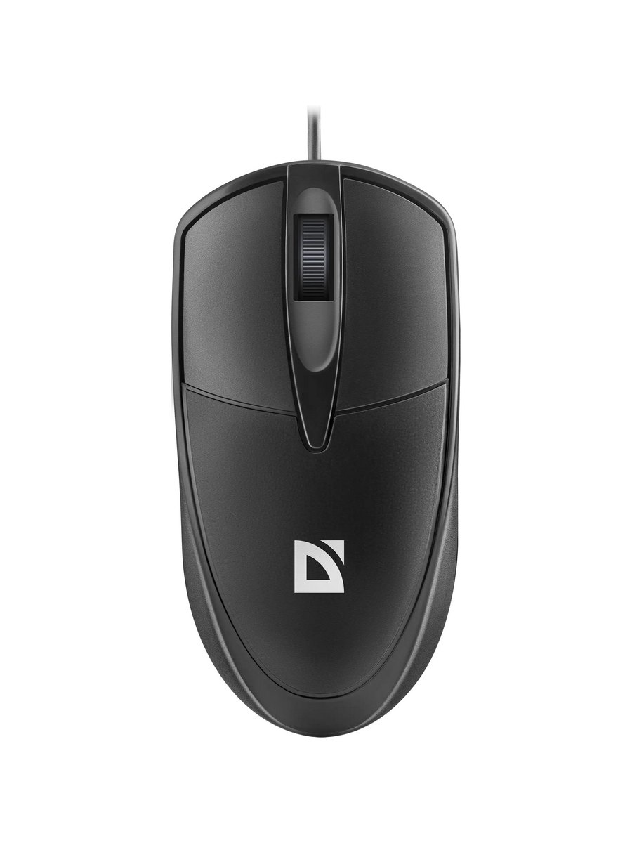 Мышь проводная DEFENDER Trace (Отслеживание) MB-989 черный (USB, 1000dpi, 3but) (52989)
