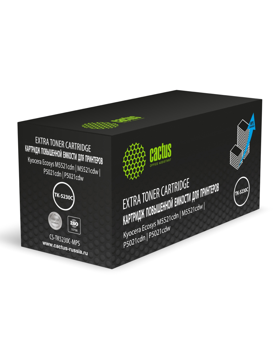Картридж лазерный CACTUS CS-TK5230C-MPS голубой ((4400стр.) для Kyocera Ecosys M5521cdn/M5521cdw/P502) (CS-TK5230C-MPS)