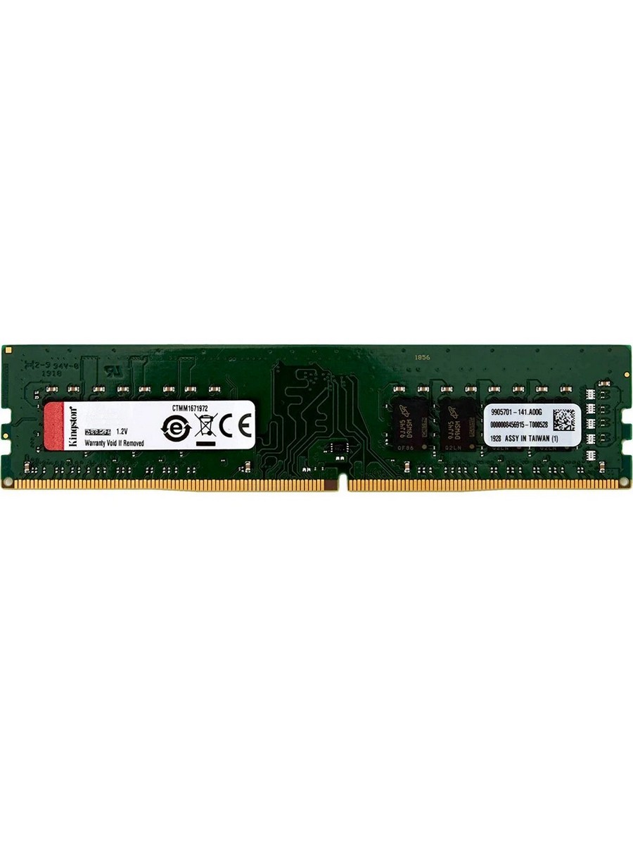 Память KINGSTON DDR4 DIMM 16Gb (PC25600, 3200MHz, CL22, 1.2V, RTL) (KVR32N22D8/16WP)