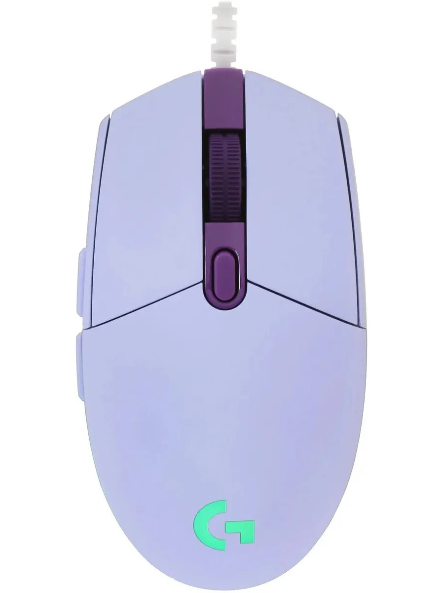 Мышь проводная LOGITECH G102 LightSync (Световая синхронизация) сиреневый (USB, 8000dpi, 6but) (910-005857)