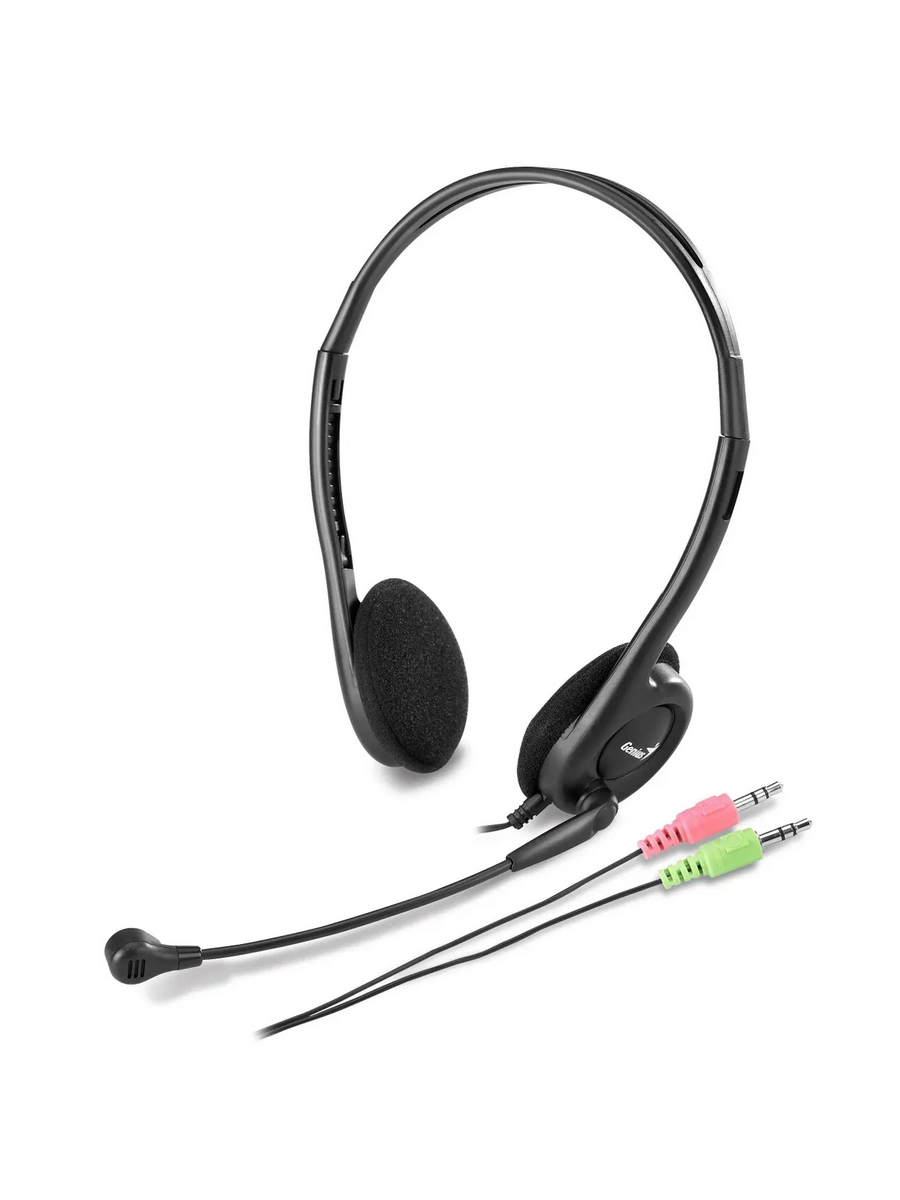 Гарнитура проводная GENIUS HS-200C + Single Jack Cable (Jack 3.5mm, кабель 1,5м) (31710151104)