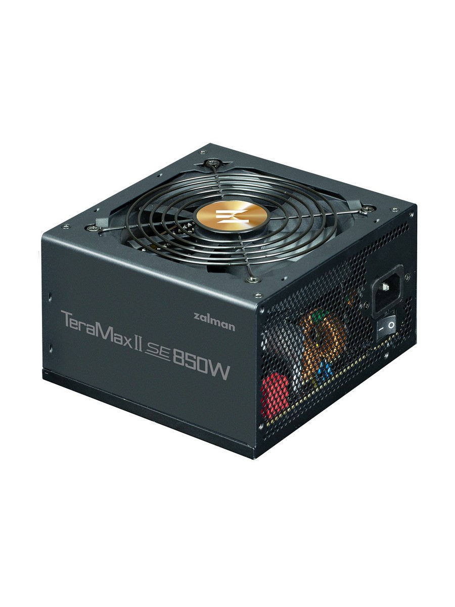Блок питания ZALMAN 850W ZM850-TMX2SE черный (ATX, 80+ Gold, APFC, 20+4P, 4xPCIe 6+2P, 3хMolex, 12xSATA, 120mm fan, RTL) (ZM850-TMX2SE)