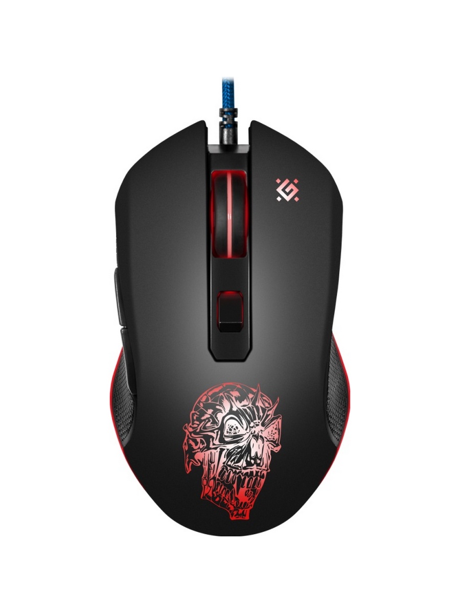 Мышь проводная DEFENDER Sleipnir (Слейпнир) GM-927 черный (USB, 12800dpi, 6but) (52927)
