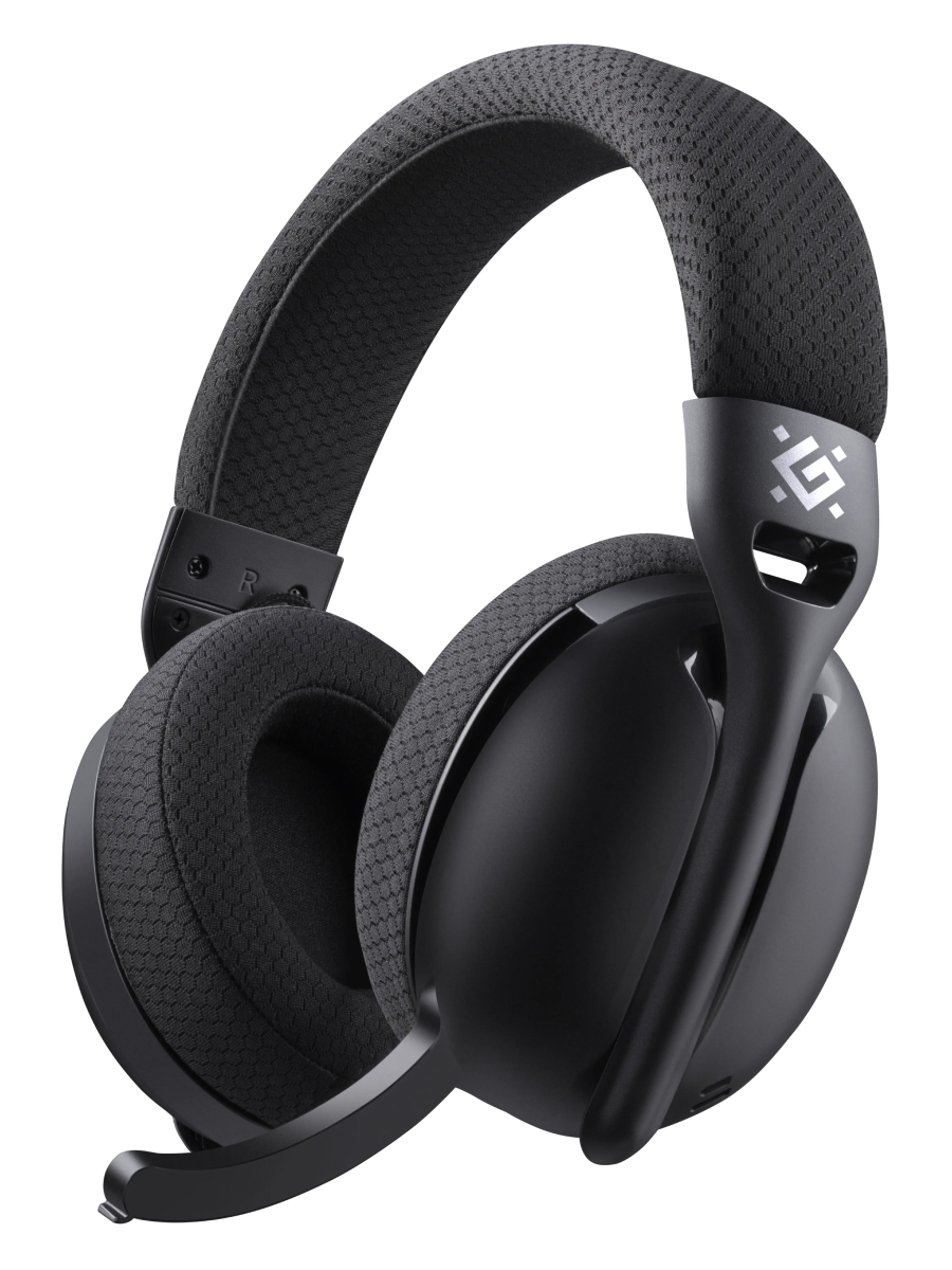 Гарнитура игровая беспроводная DEFENDER Triple (Трипл) черный (микрофон, Bluetooth, 2.4G, Type-C) (64685)