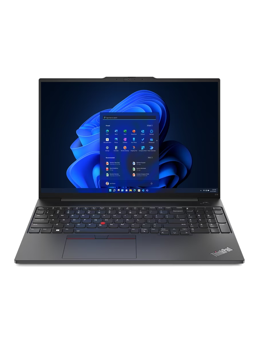 Ноутбук 16" IPS WUXGA LENOVO ThinkPad E16 G2 черный (AMD Ryzen 7 7735HS/16Gb/512Gb SSD/VGA int/FP/noOS) ((21M5S09E00))