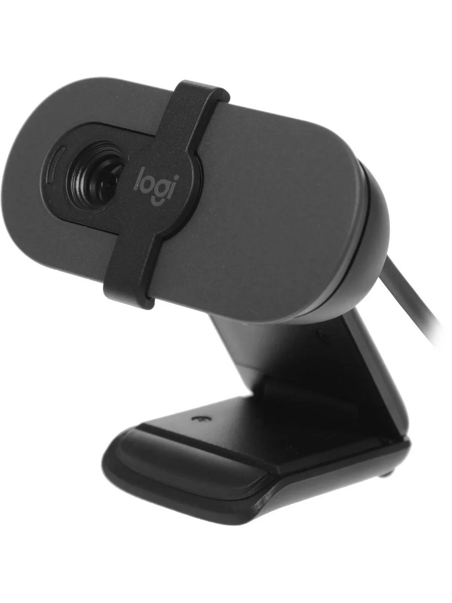 Камера-Web LOGITECH HD Webcam Brio 90 (Брио 90) графит (2MP, 1920x1080, USB-A, микрофон) (960-001581)