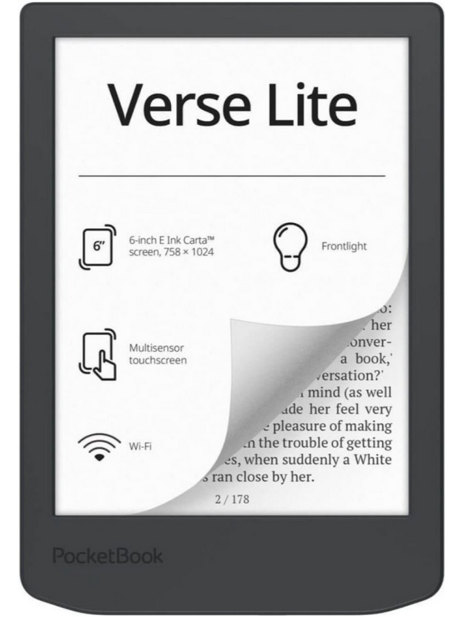 Электронная книга POCKETBOOK 619 Verse Lite WW серый (PB619-T-WW)