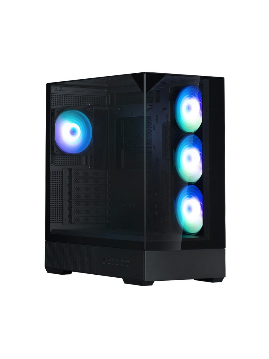 Корпус ZALMAN MidTower P40 Prism Plus черный (ATX, без БП, 2xUSB3.0+USB3.2, 4x120mm ARGB ) (Zalman P40 Prism Plus Black)