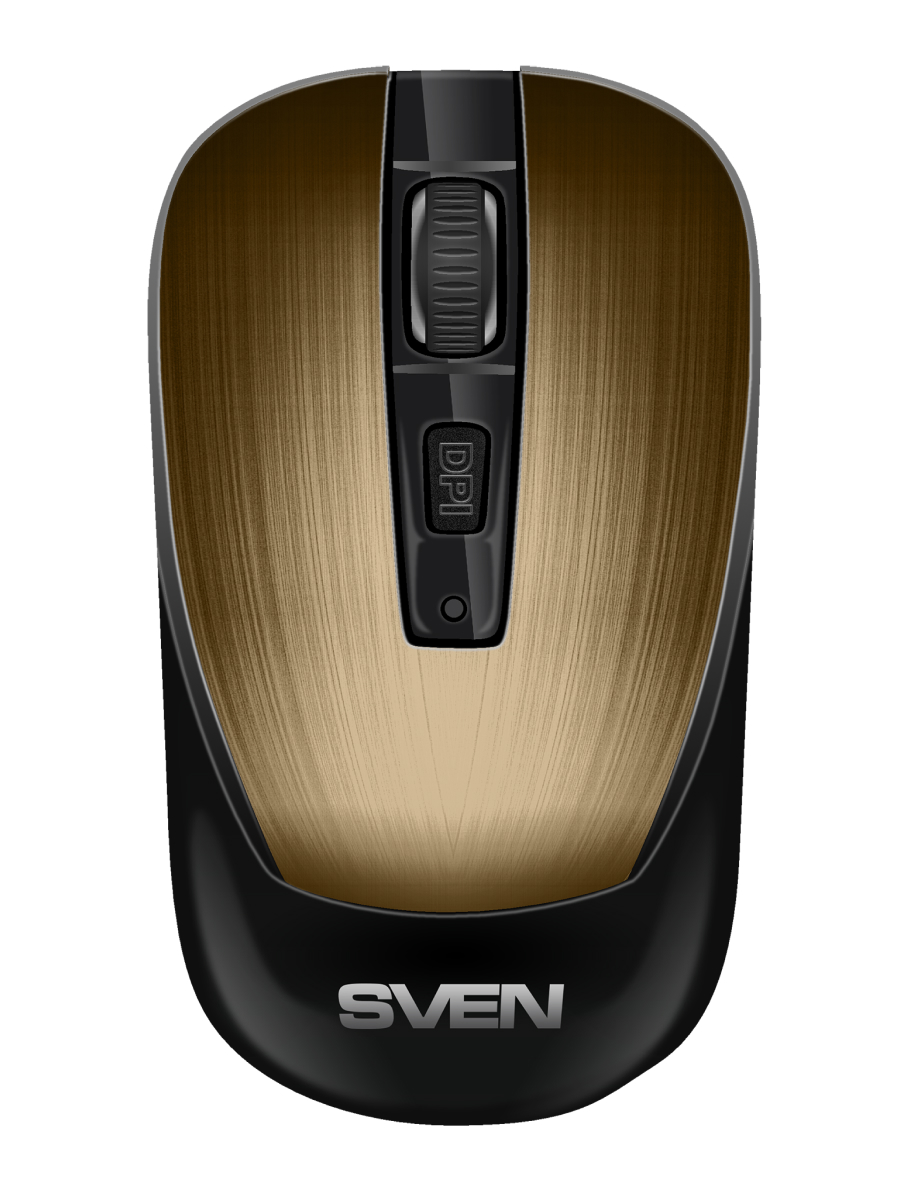 Мышь беспроводная SVEN RX-380W бронзовый (USB, 1600dpi, 4but) (SV-020583)