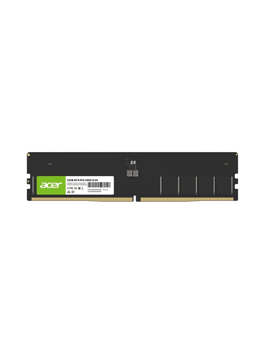 Память ACER DDR5 DIMM 32Gb UD200 (PC44800, 5600MHz, CL46, 1.1V, RTL) (BL.9BWWA.427)