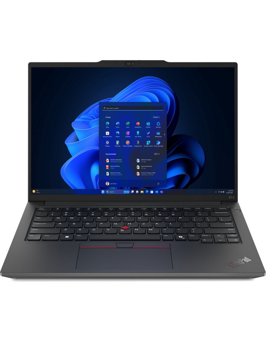 Ноутбук 14" IPS WUXGA LENOVO ThinkPad E14 G6 черный (Core Ultra 7 155H/16Gb/512Gb SSD/VGA int/FP/noOS) ((21M700AXIG))