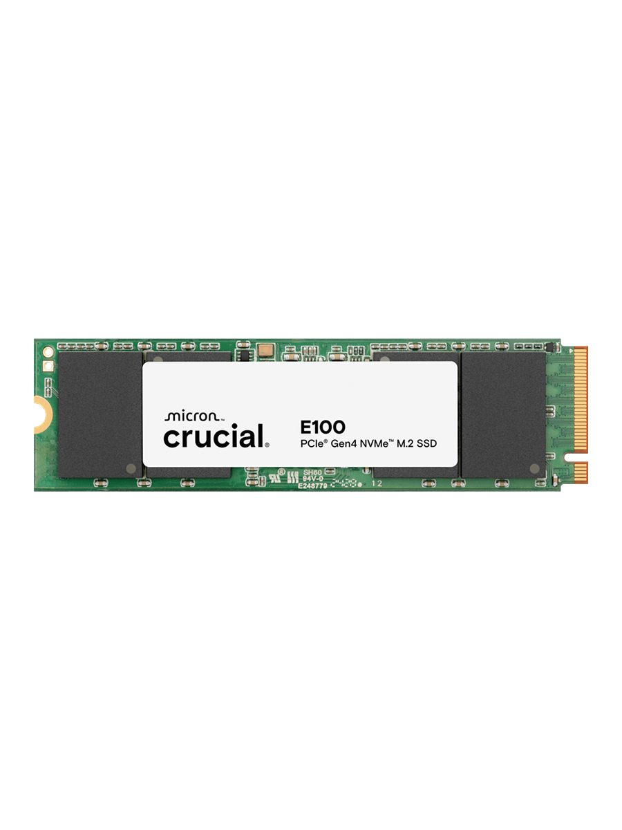 Накопитель SSD CRUCIAL 1Tb E100 (M.2 2280 PCI-E Gen4 x4 NVMe, R/W 5000/4500MB/s, 80TBW) (CT1000E100SSD8)