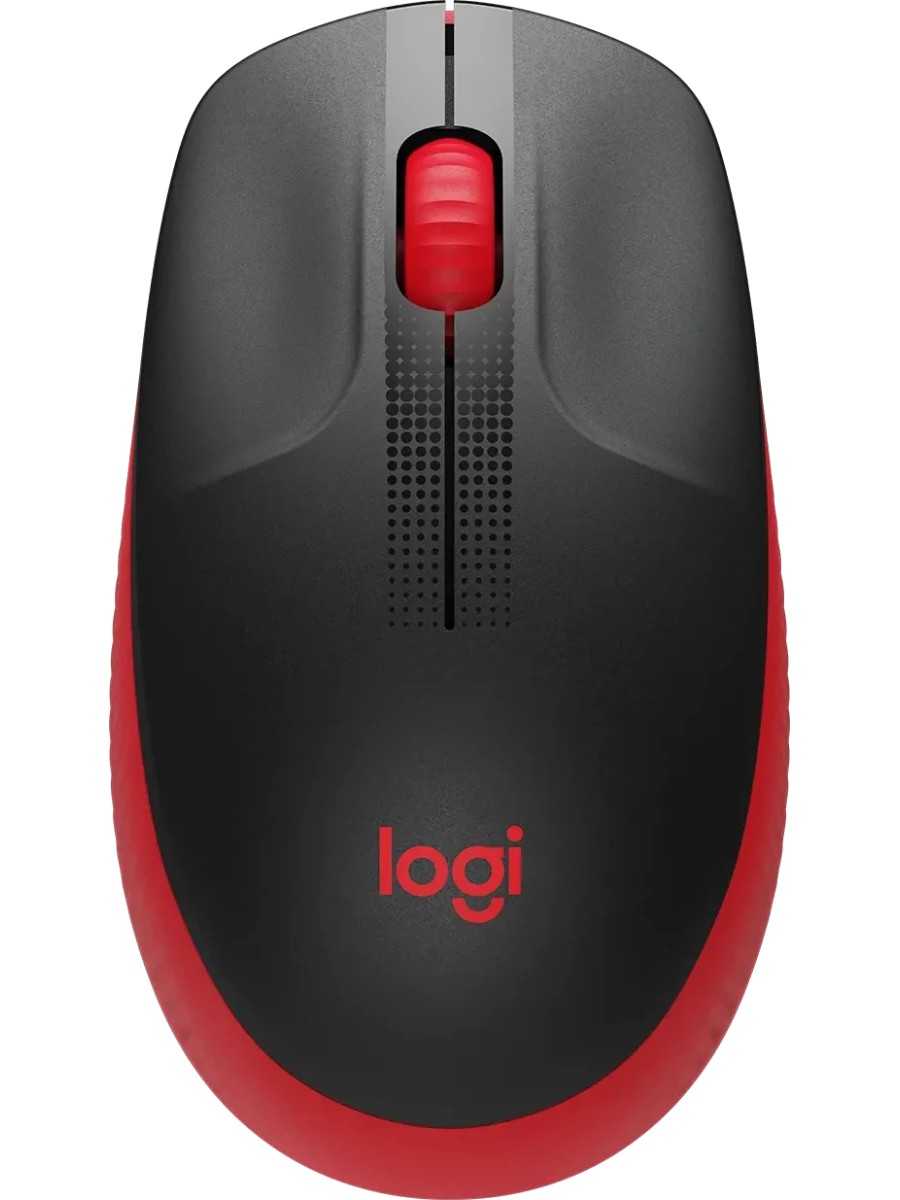 Мышь беспроводная LOGITECH M190 красный (USB, 1000dpi, 3but) (910-005908)