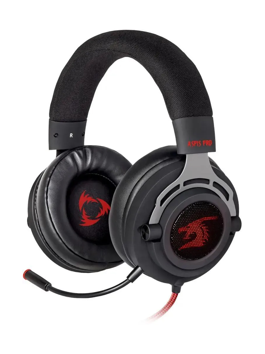 Гарнитура игровая проводная DEFENDER Aspis Pro (Аспис Про) черный (USB, кабель 2м) (64221)