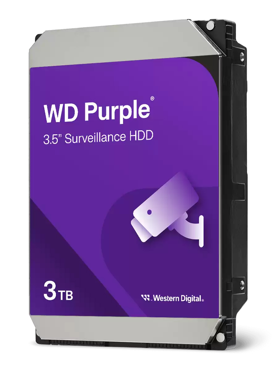 Жесткий диск WD 3Tb Purple (3.5", SATA-III, 5400rpm, 128Mb) (WD34PURZ)