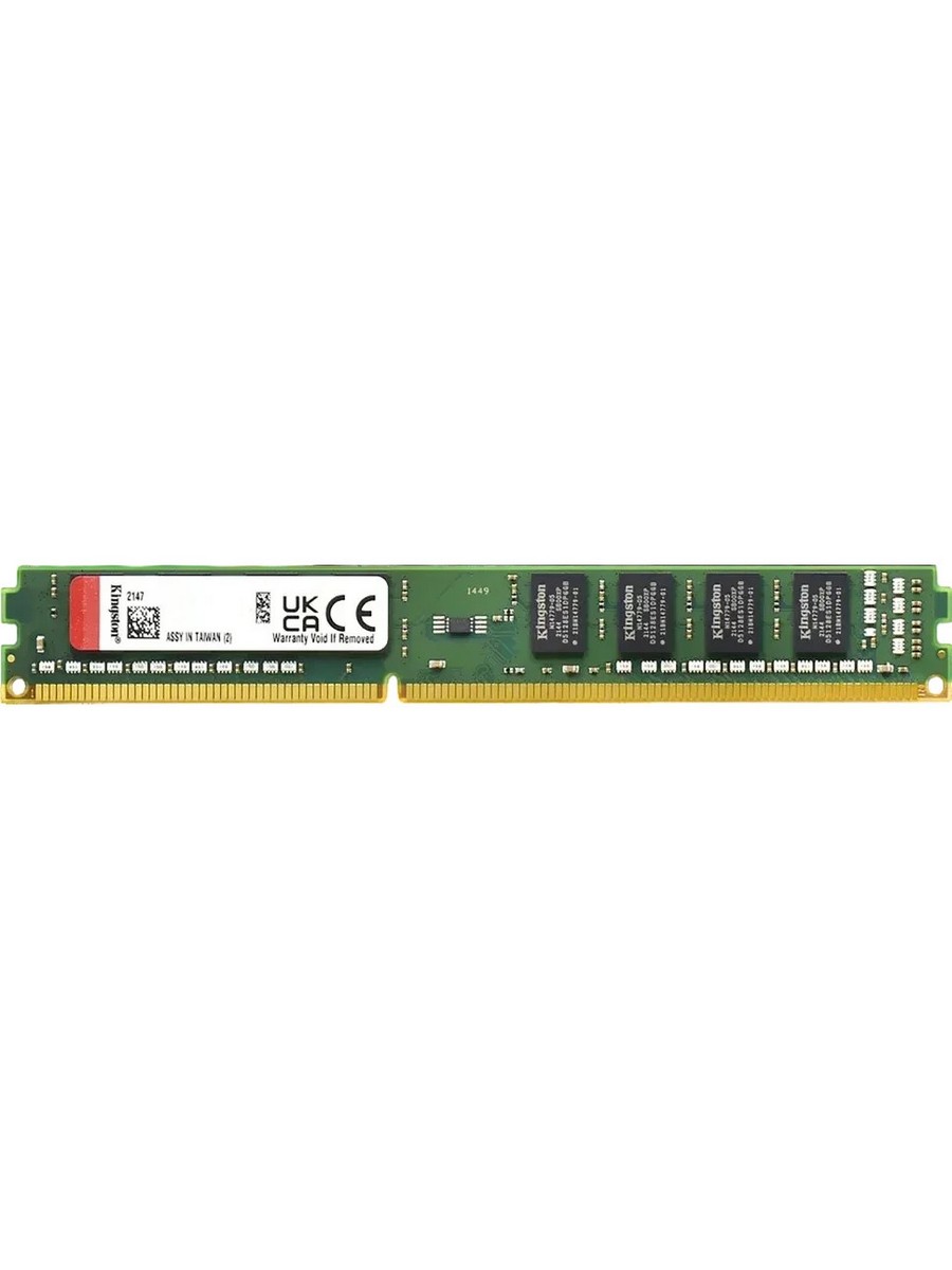 Память KINGSTON DDR4 DIMM 8Gb (PC25600, 3200MHz, CL22, 1.2V, VLP OEM) (KVR32N22S8L/8WP)