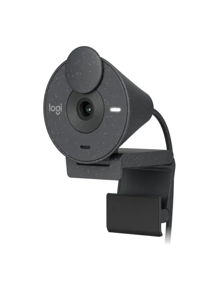 Камера-Web LOGITECH HD Webcam Brio 300 (Брио 300) графит (2 MP, 1920x1080, USB Type-C) (960-001437)
