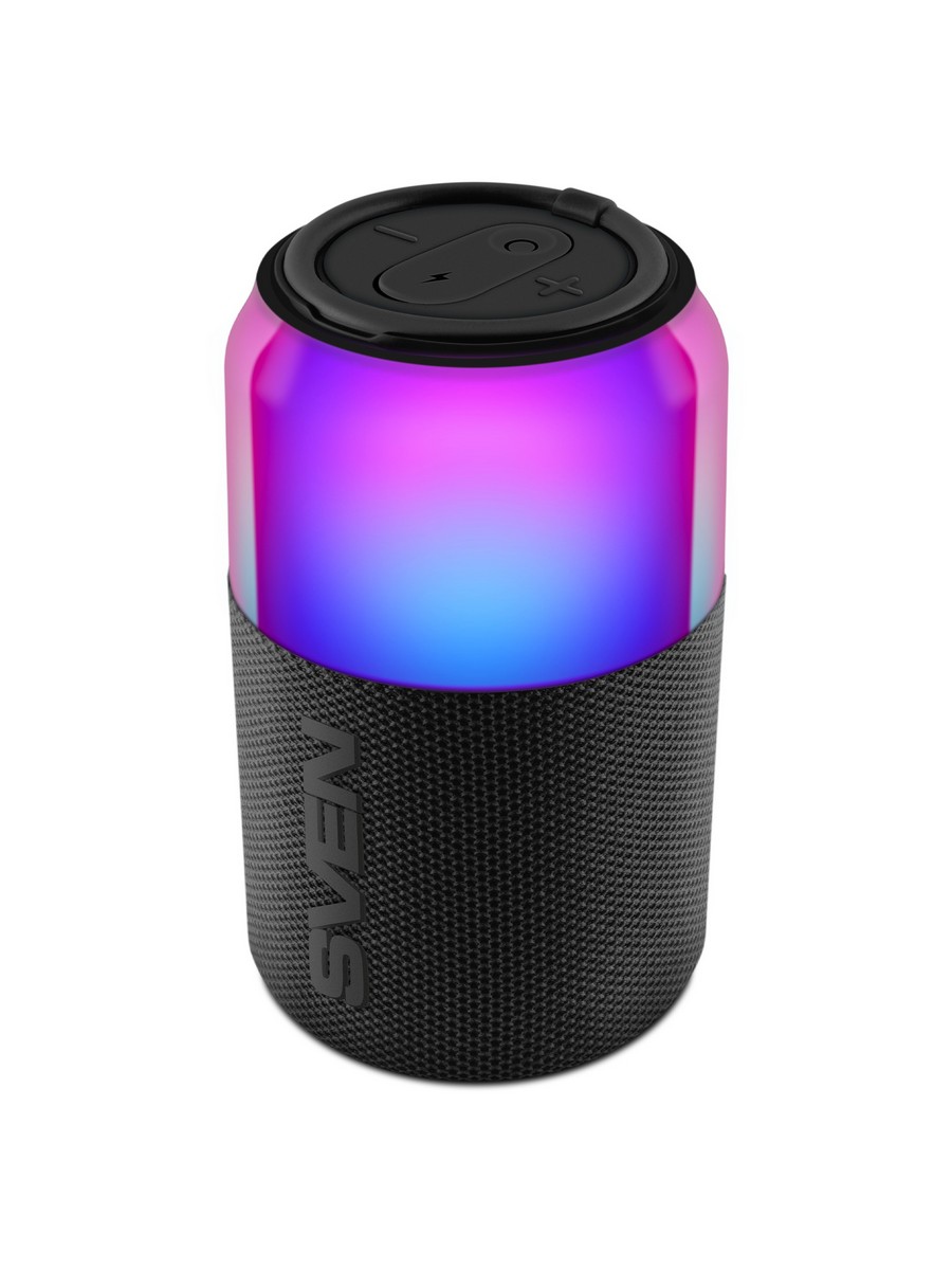 Колонка портативная SVEN PS-130 черный (10Вт, USB, Bluetooth, питание от USB/аккумулятора) (SV-022969)