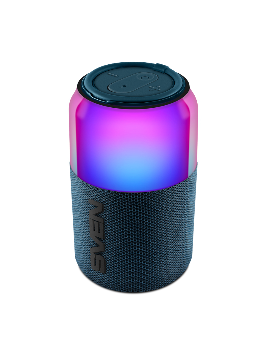 Колонка портативная SVEN PS-130 синий (10Вт, USB, Bluetooth, питание от USB/аккумулятора) (SV-022976)