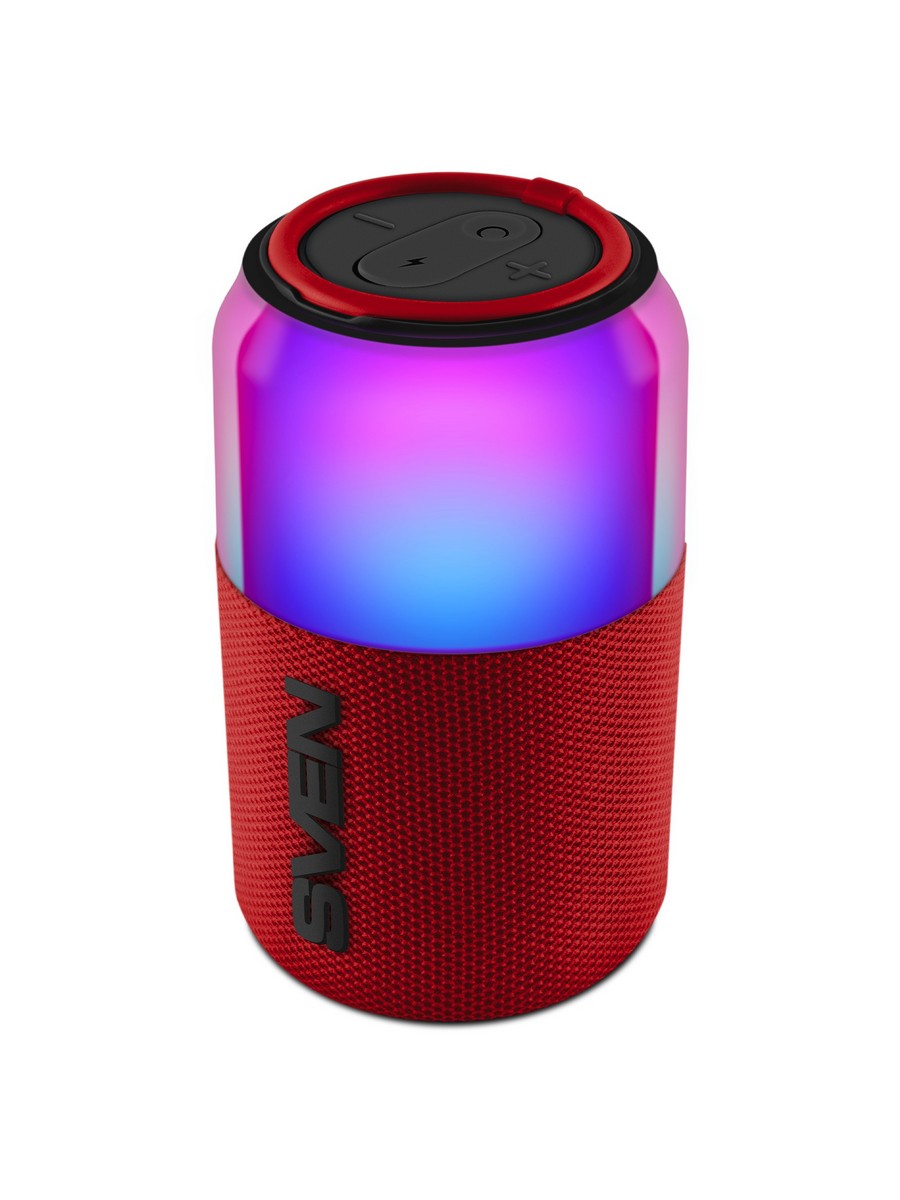 Колонка портативная SVEN PS-130 красный (10Вт, USB, Bluetooth, питание от USB/аккумулятора) (SV-022983)