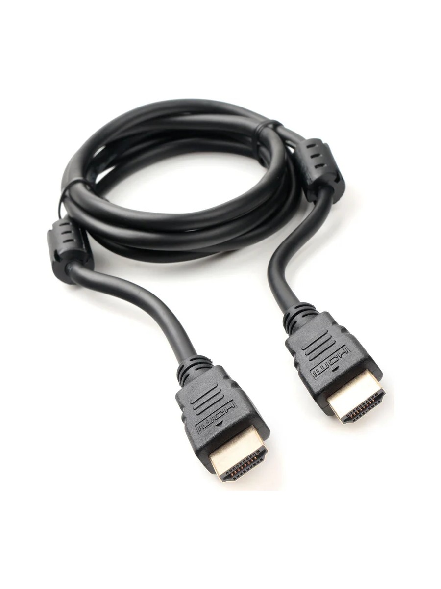 Кабель HDMI CABLEXPERT CCF2-HDMI4-5 черный (1.5м, 19M/19M, v2.0, медь, двойной экран, позол.контакты, фер.кольца) (CCF2-HDMI4-5)