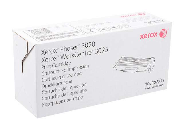 Тонер-картридж Xerox Phaser 3020/WC 3025 (106R02773), Bk, 1,5K, (O)