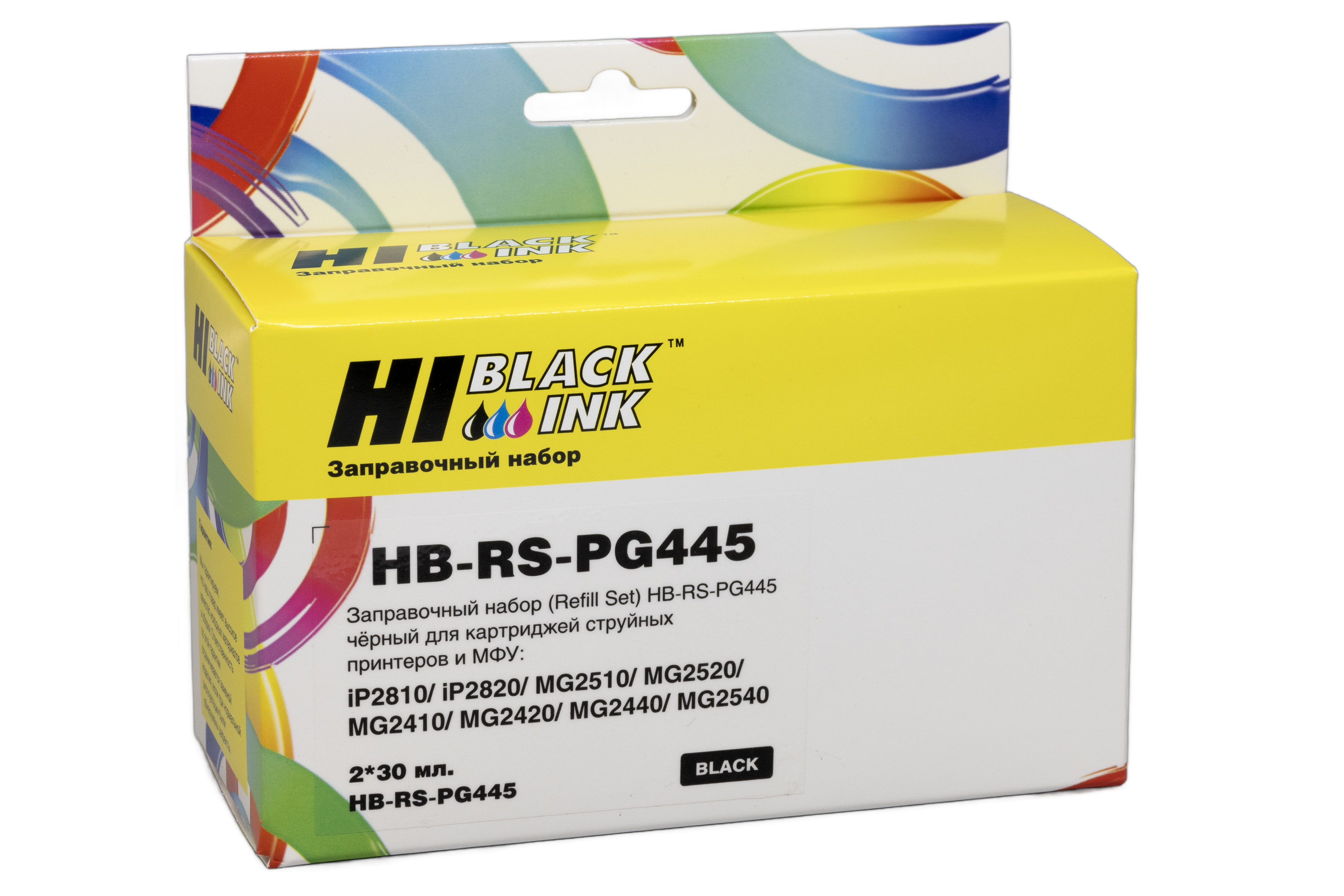 Заправочный набор Hi-Black для Canon Pixma MG2440/MG2540, картридж PG-445, Black, 60ml