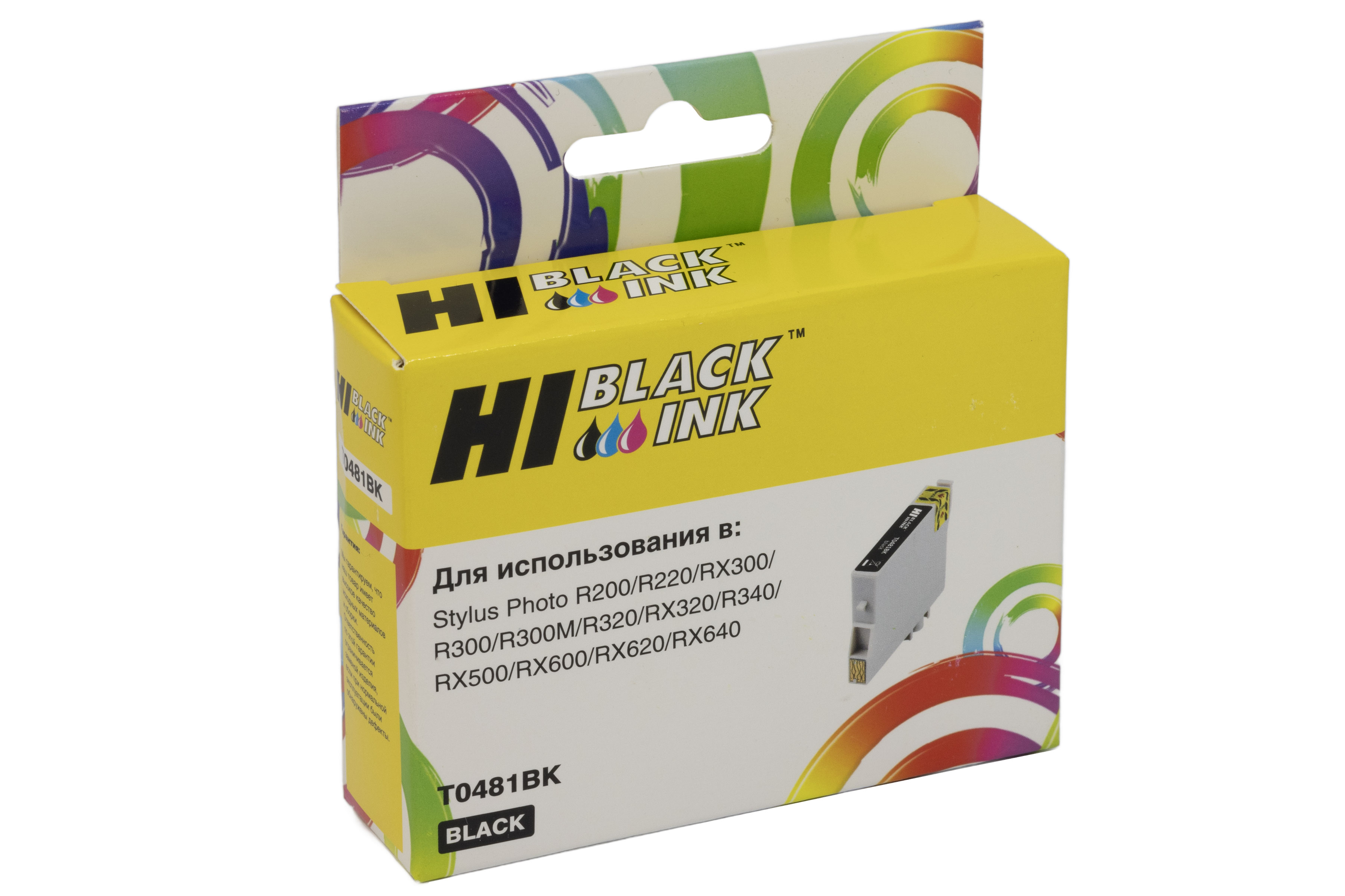 Картридж Hi-Black (HB-T0481) для Epson Stylus Photo R200/R300/RX500/RX600, Bk