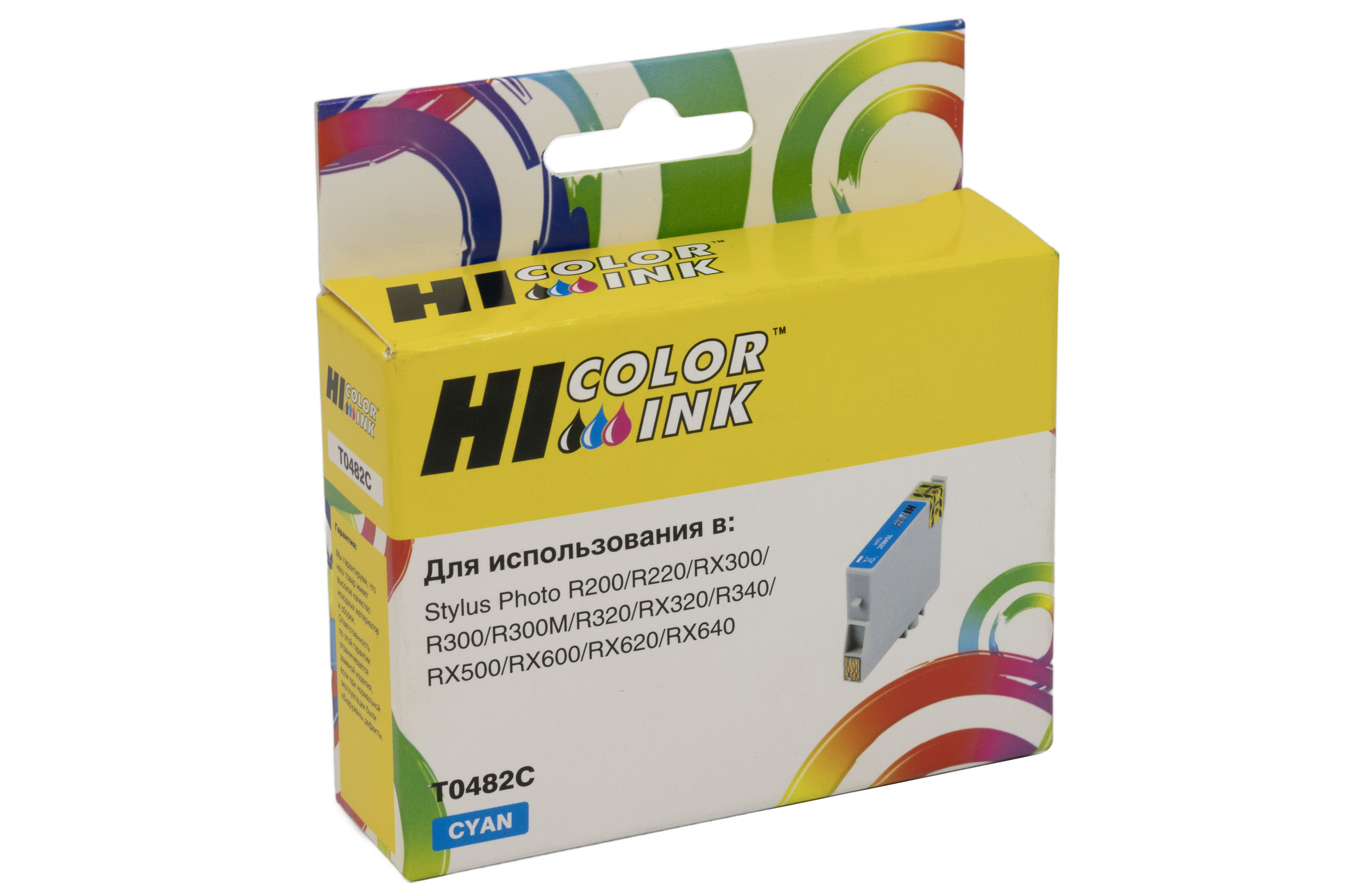 Картридж Hi-Black (HB-T0482) для Epson Stylus Photo R200/R300/RX500/RX600, C