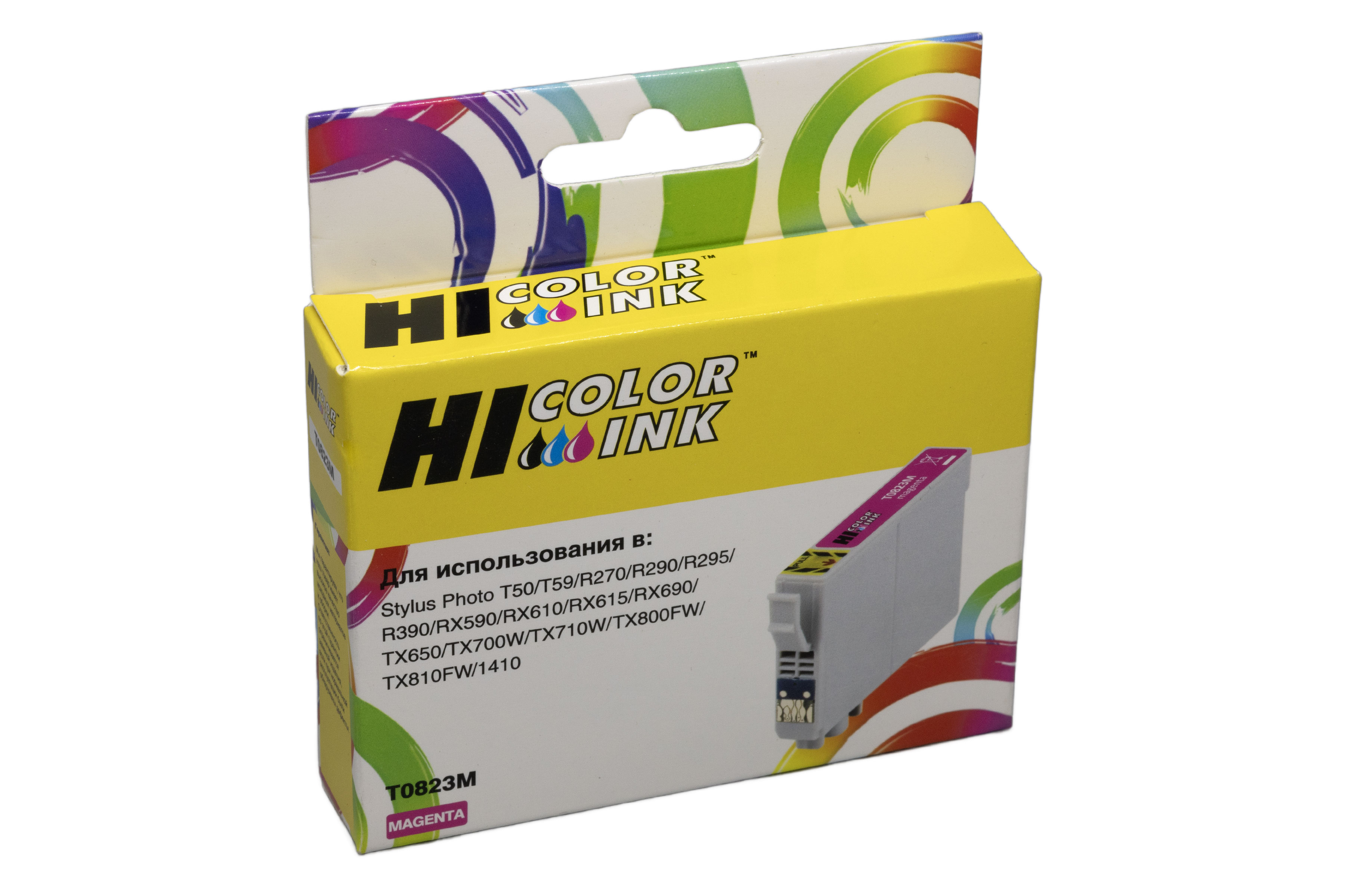 Картридж Hi-Black (HB-T0823) для Epson Stylus R270/295/390/RX590/T50, M