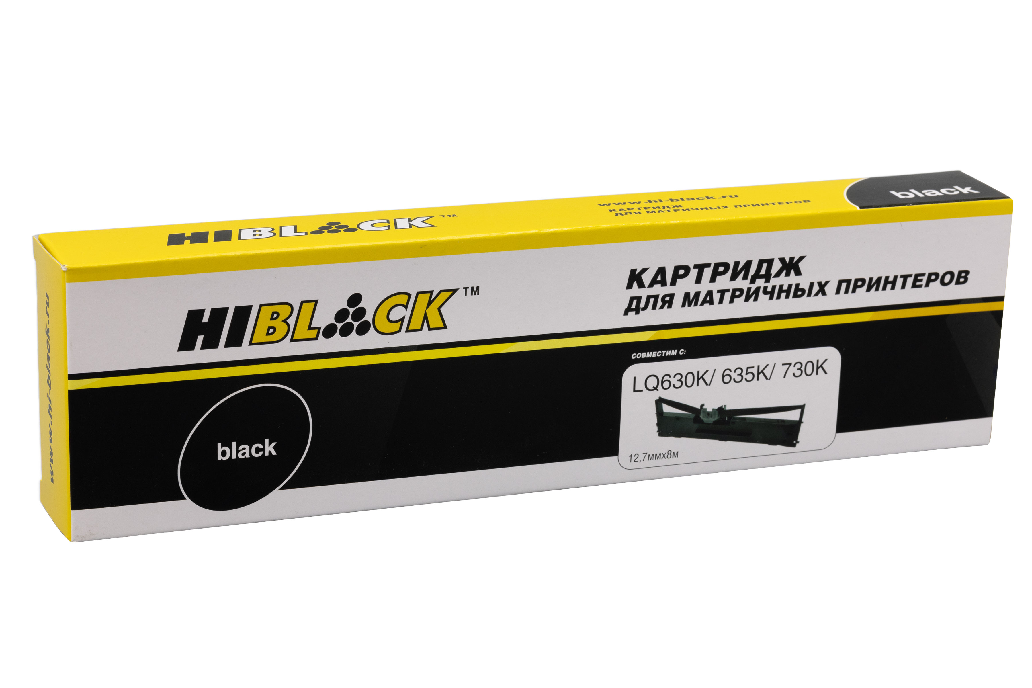 Картридж Hi-Black для Epson LQ-630, Bk, 8м