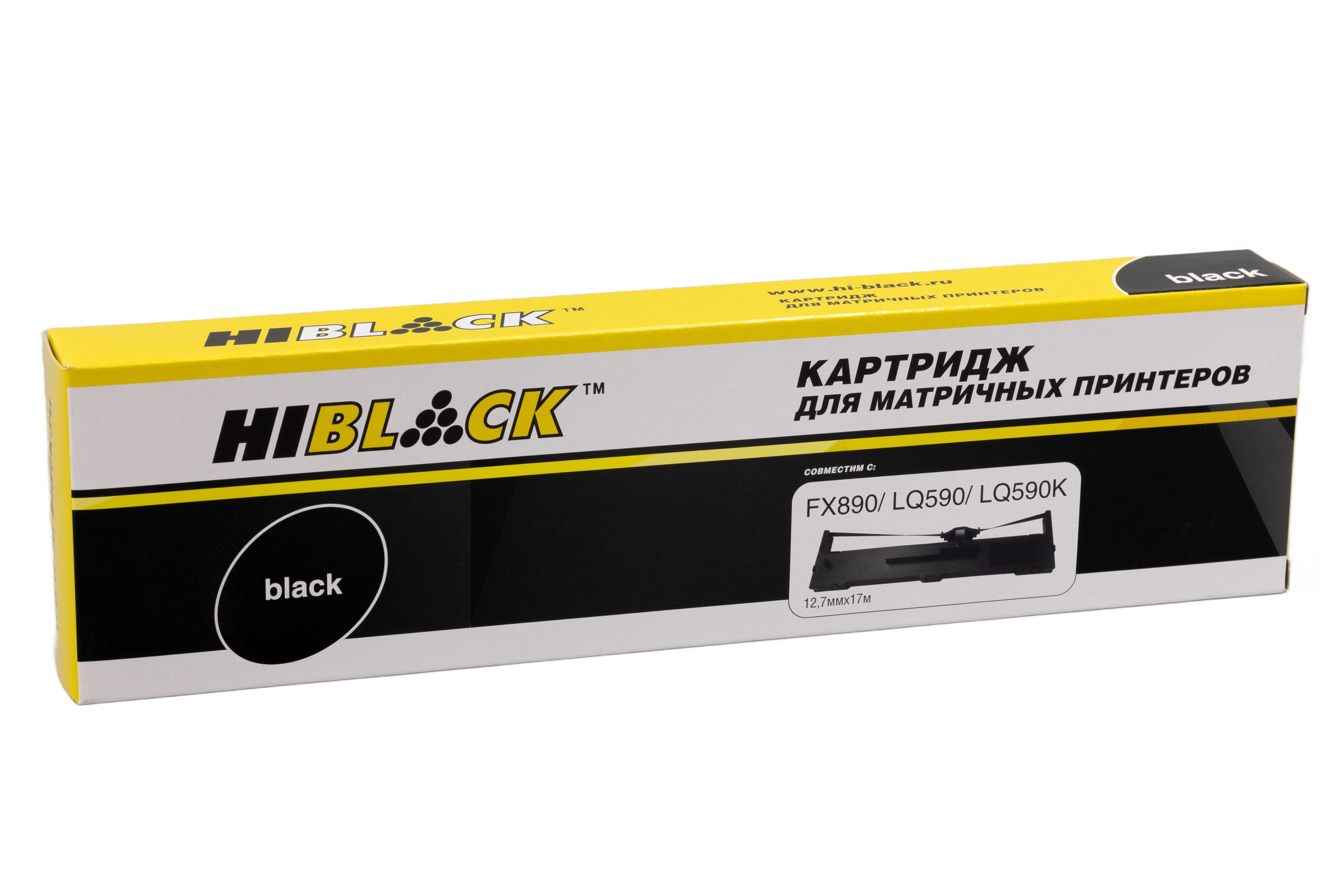 Картридж Hi-Black для Epson FX-890, Bk, 17м