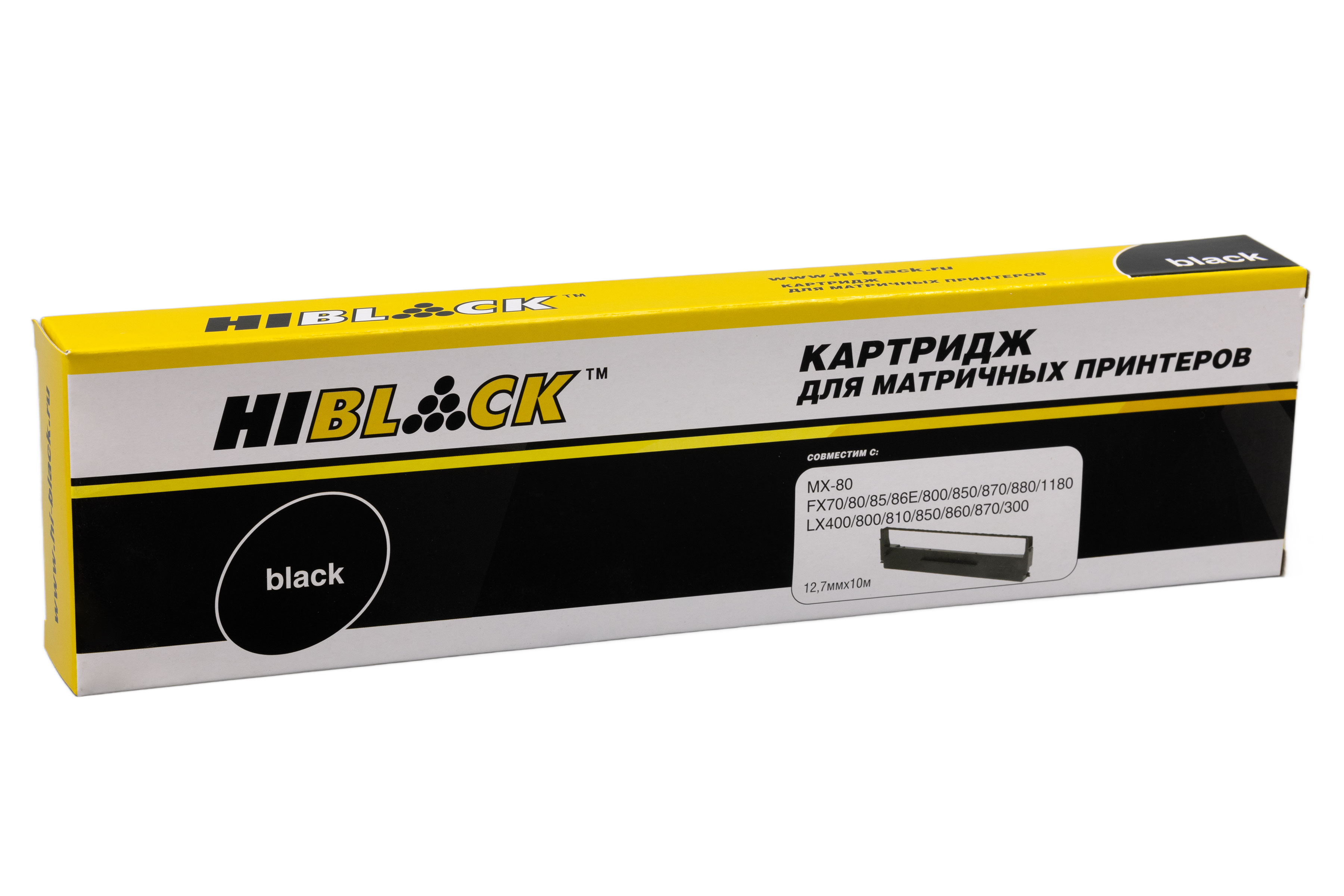 Картридж Hi-Black для Epson LX/FX-800/300/400 MX-80, Bk, 10м