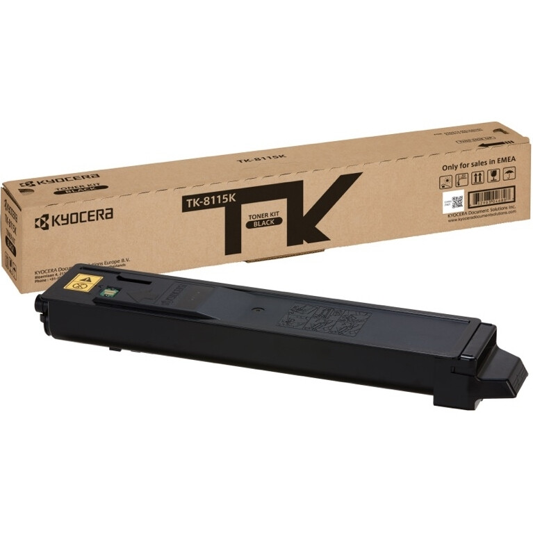 Тонер-картридж TK-8115K Kyocera Ecosys M8124/M8130, 12K, черный, (O), 1T02P30NL0