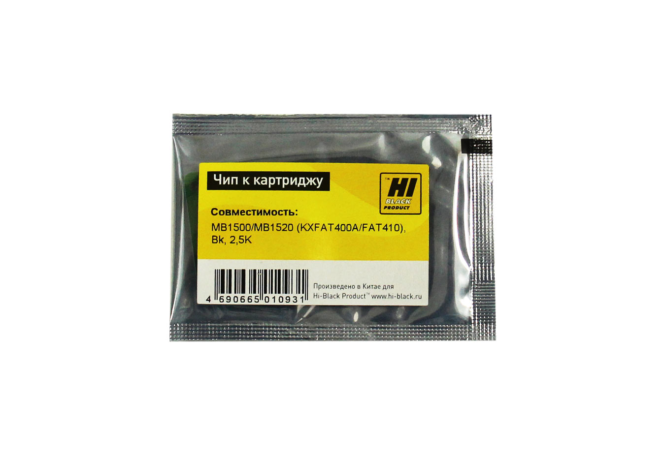 Чип Hi-Black к картриджу Panasonic MB1500/MB1520 (KX-FAT400A/FAT410), Bk, 2,5K