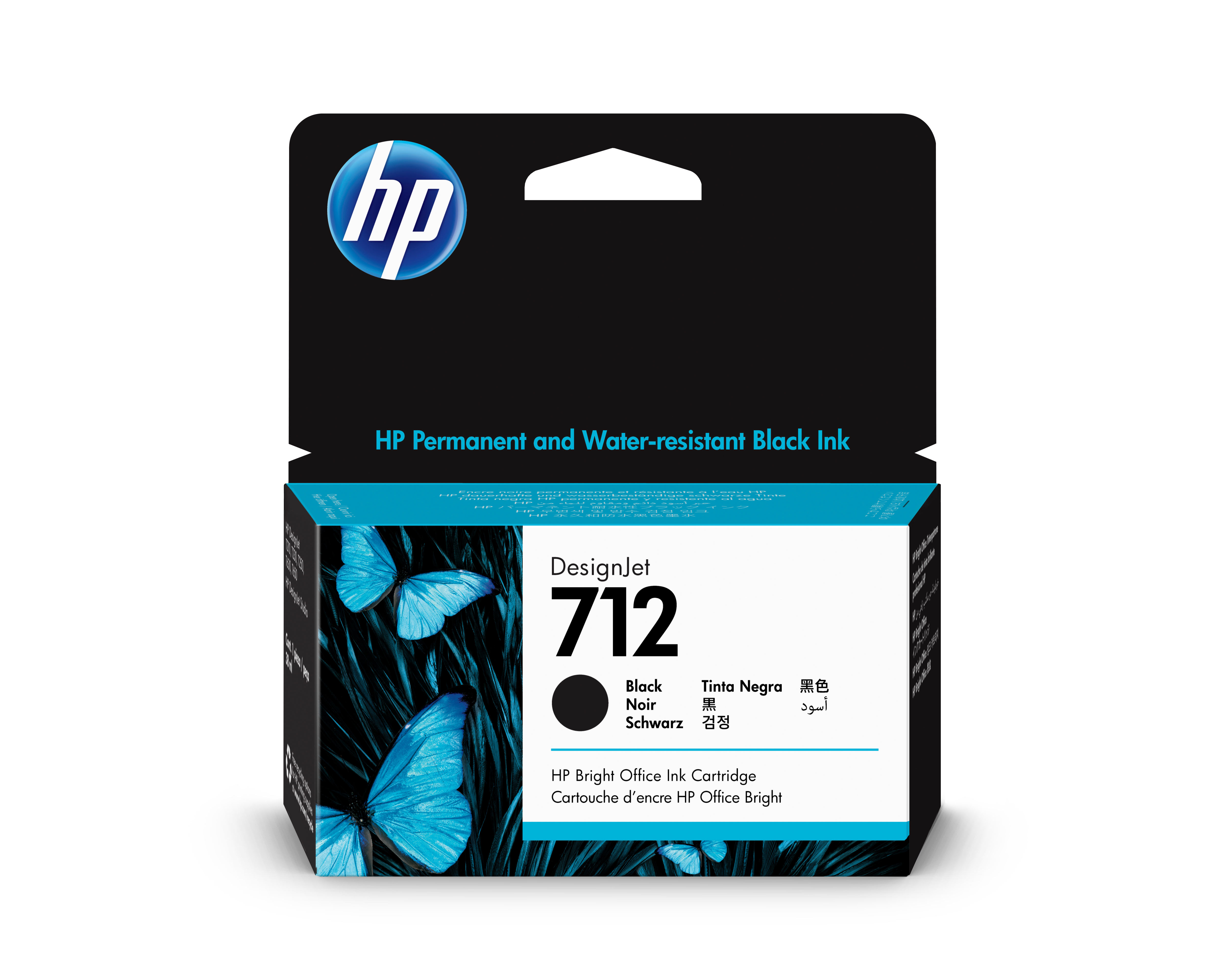Картридж 712 для HP DJ T230/630, 38мл (O) чёрный 3ED70A