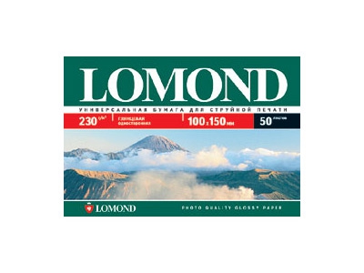 Фотобумага Lomond глянцевая односторонняя (0102035), 10x15 см, 230 г/м2, 50 л.