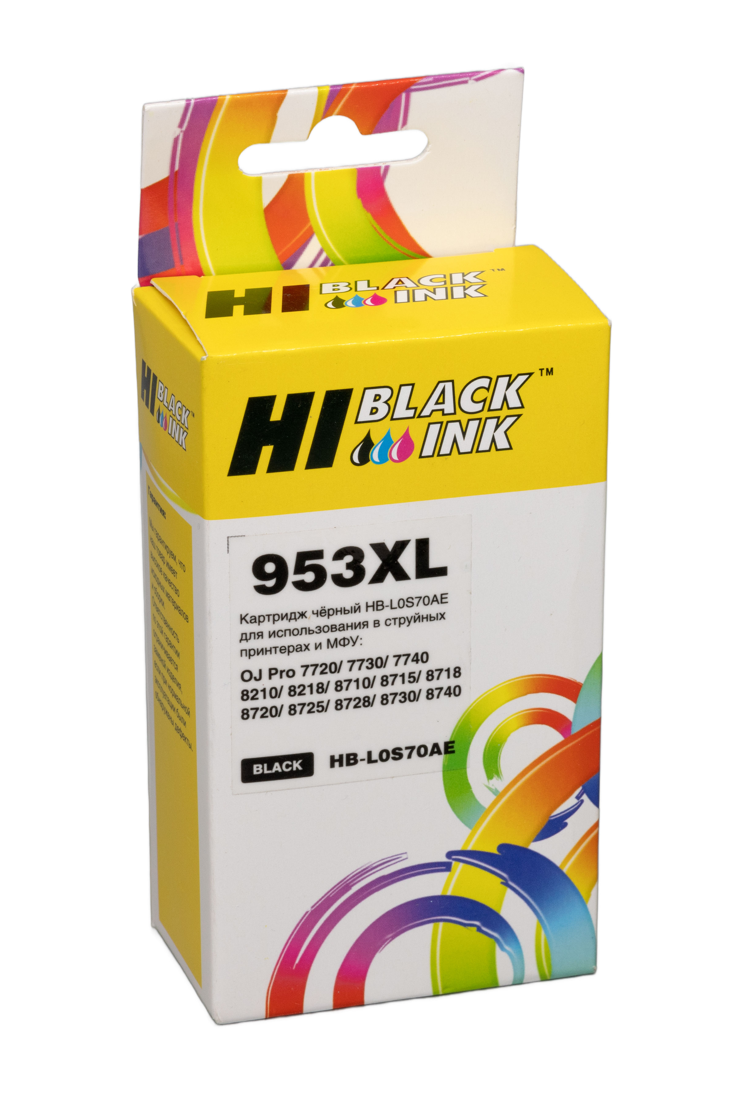 Картридж Hi-Black (HB-L0S70AE) для HP OJP 8710/8715/8720/8730/8210/8725, №953XL, NEW, Bk