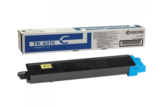 Тонер-картридж TK-8315С Kyocera TASKalfa 2550ci, 6К (O) голубой 1T02MVCNL0