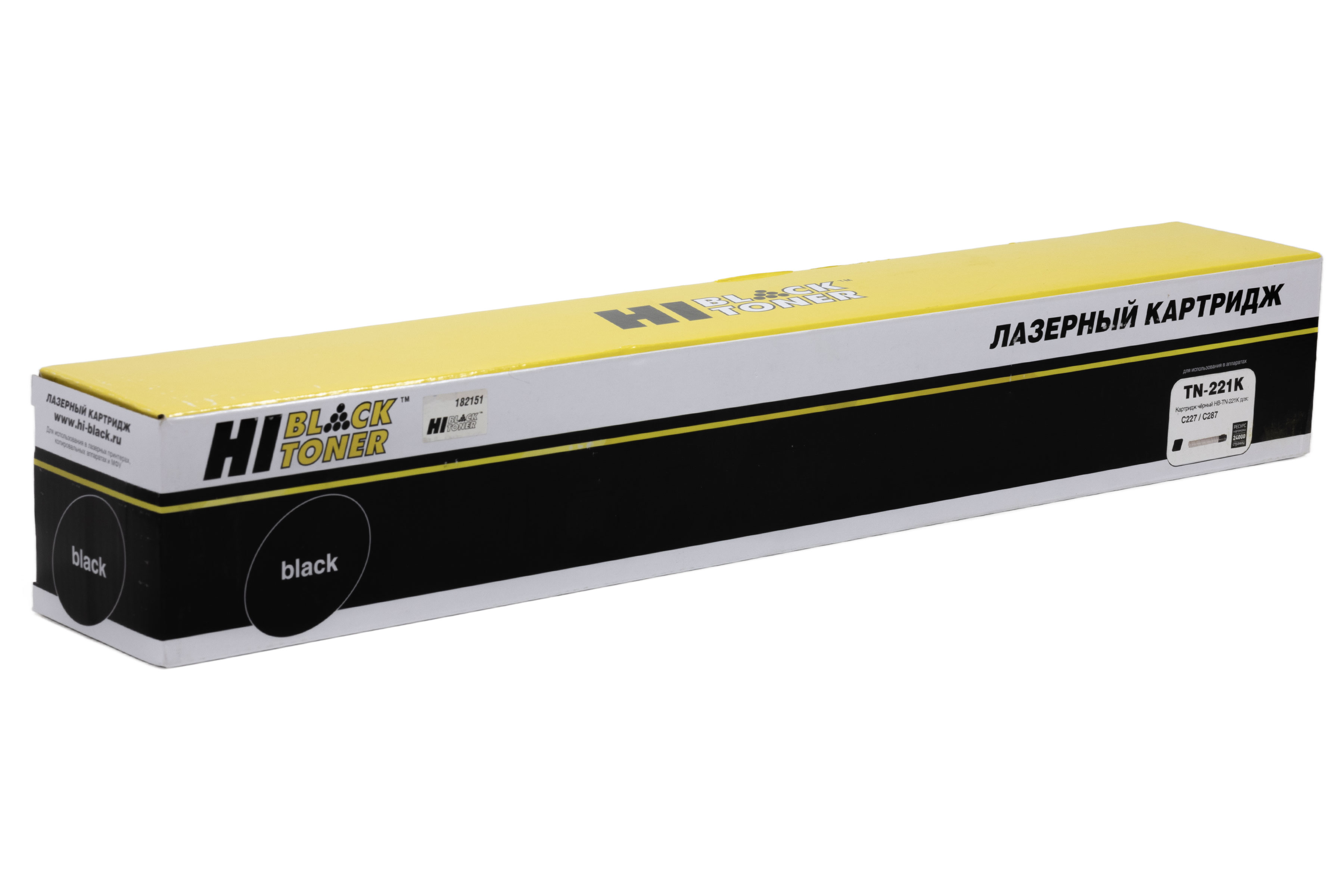 Тонер-картридж Hi-Black (HB-TN-221K) для Konica-Minolta bizhub C227/287, Bk, 24K