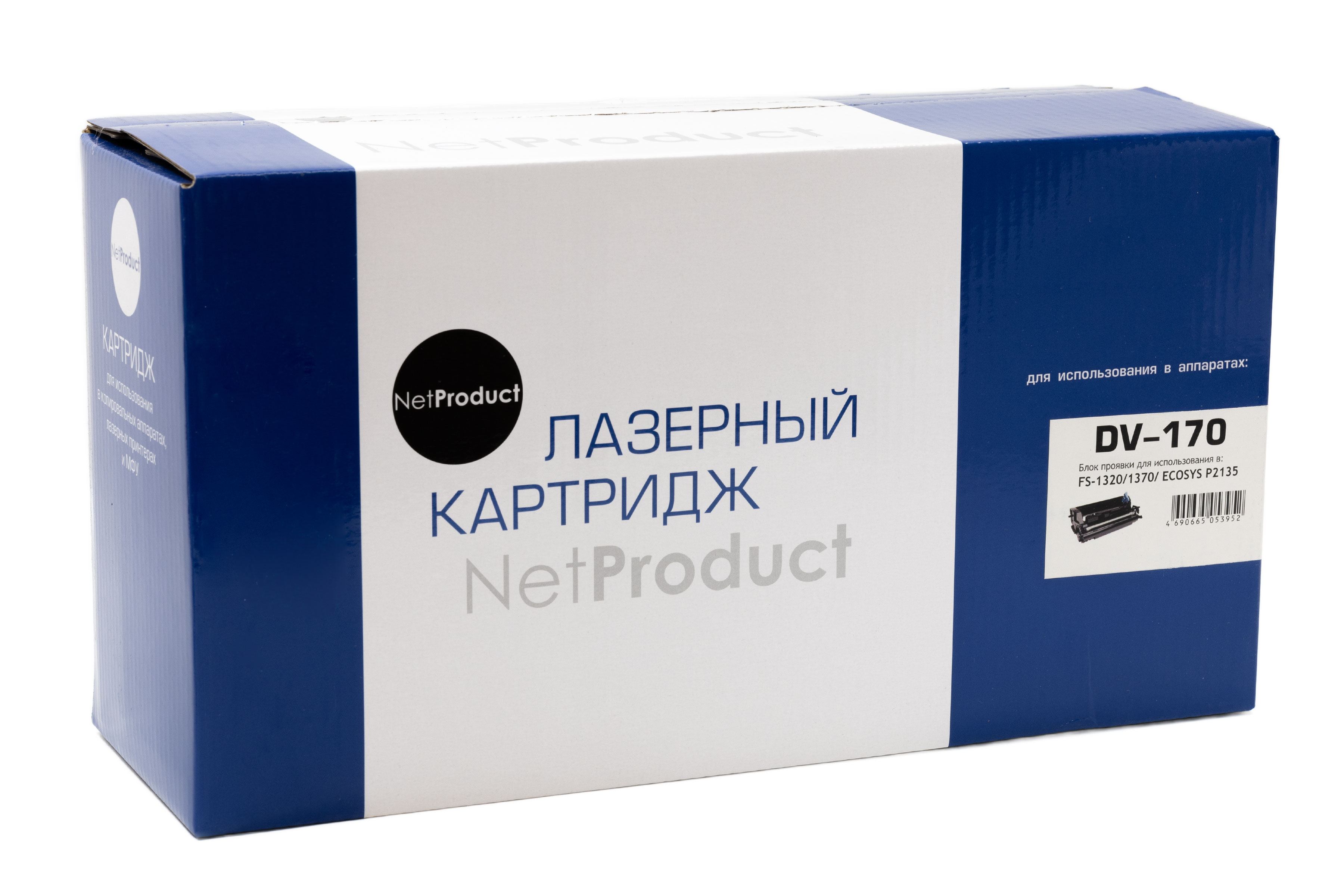 Блок проявки NetProduct (N-DV-170) для Kyocera FS-1320/1370/ECOSYS P2135, Восстан., 100K