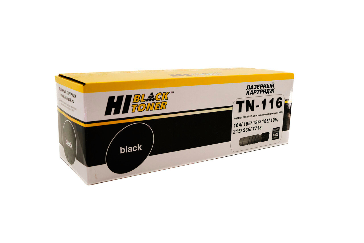 Тонер-картридж Hi-Black (HB-TN-116/TN-118) для Konica Minolta Bizhub 164/165/184/185, 11K